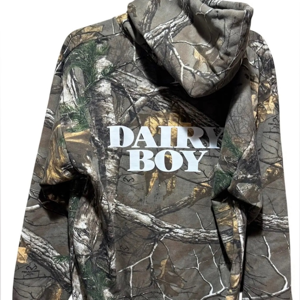 Dairy Boy Camo hoodie